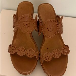Jack Rogers Tan Leather Sandals